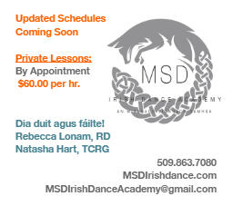 Updated Schedules for MSD Irish Dance Coming Soon